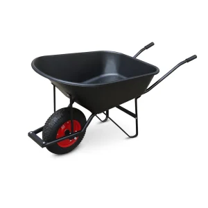 100L Galvanized Wheelbarrow WB7800 professional front view - Industrial-Grade 100L Galvanized Wheelbarrow - WB7800