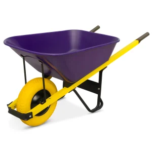 100L Poly Wheelbarrow professional front view - Heavy-Duty WB7805