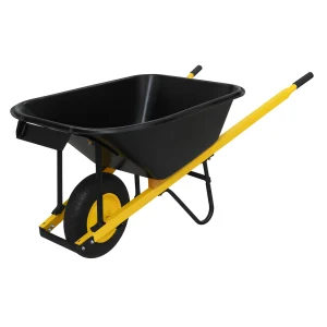 75L Galvanized Wheelbarrow WB5601 professional front view - Reinforced 75L Galvanized Wheelbarrow - WB5601