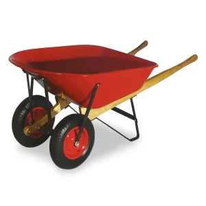Industrial-Grade Dual Wheel Plastic Wheelbarrow - WH9800