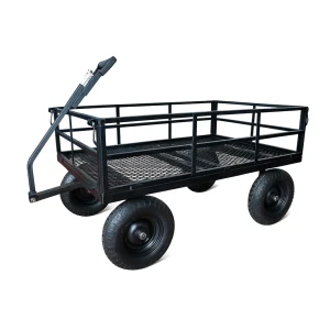 Heavy Duty Steel Wagon professional front view - Industrial-Grade Heavy Duty Steel Wagon - TC1856